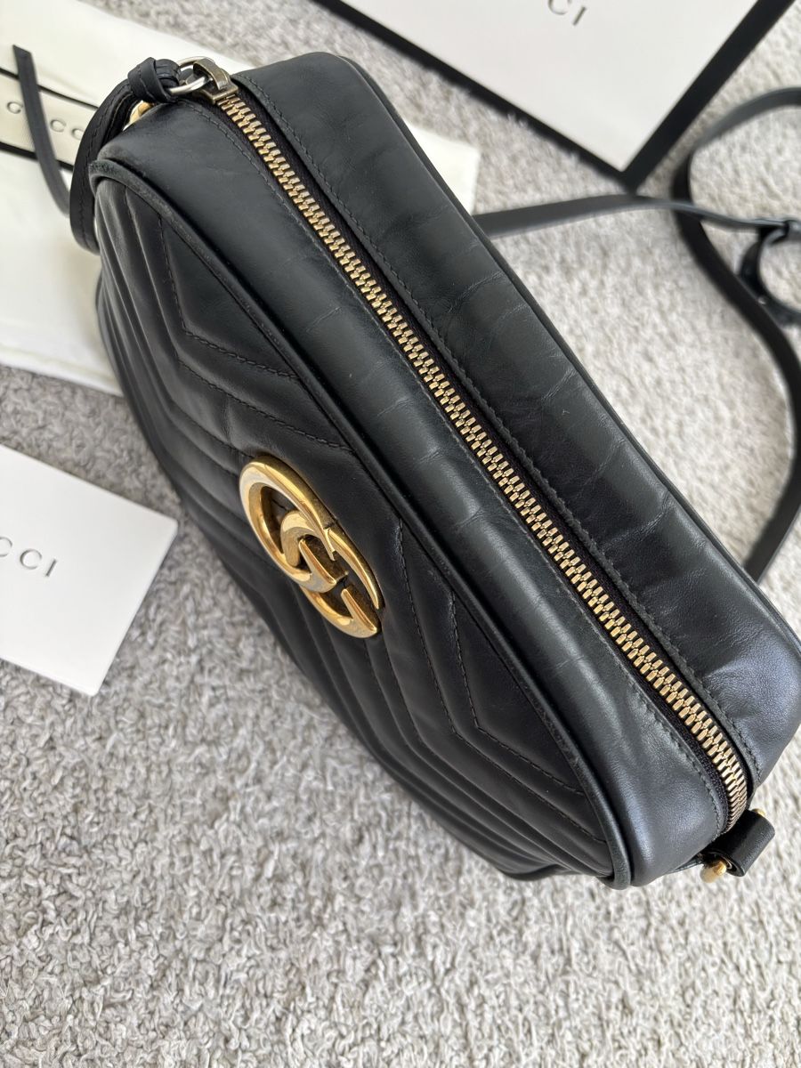 Gucci Borse da donna: Gucci Marmont camera bag nera – Usato da Riva San Vitale venduto da Margherita81 1