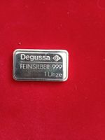 Silberbarren Degussa Lokomotive1 unze
