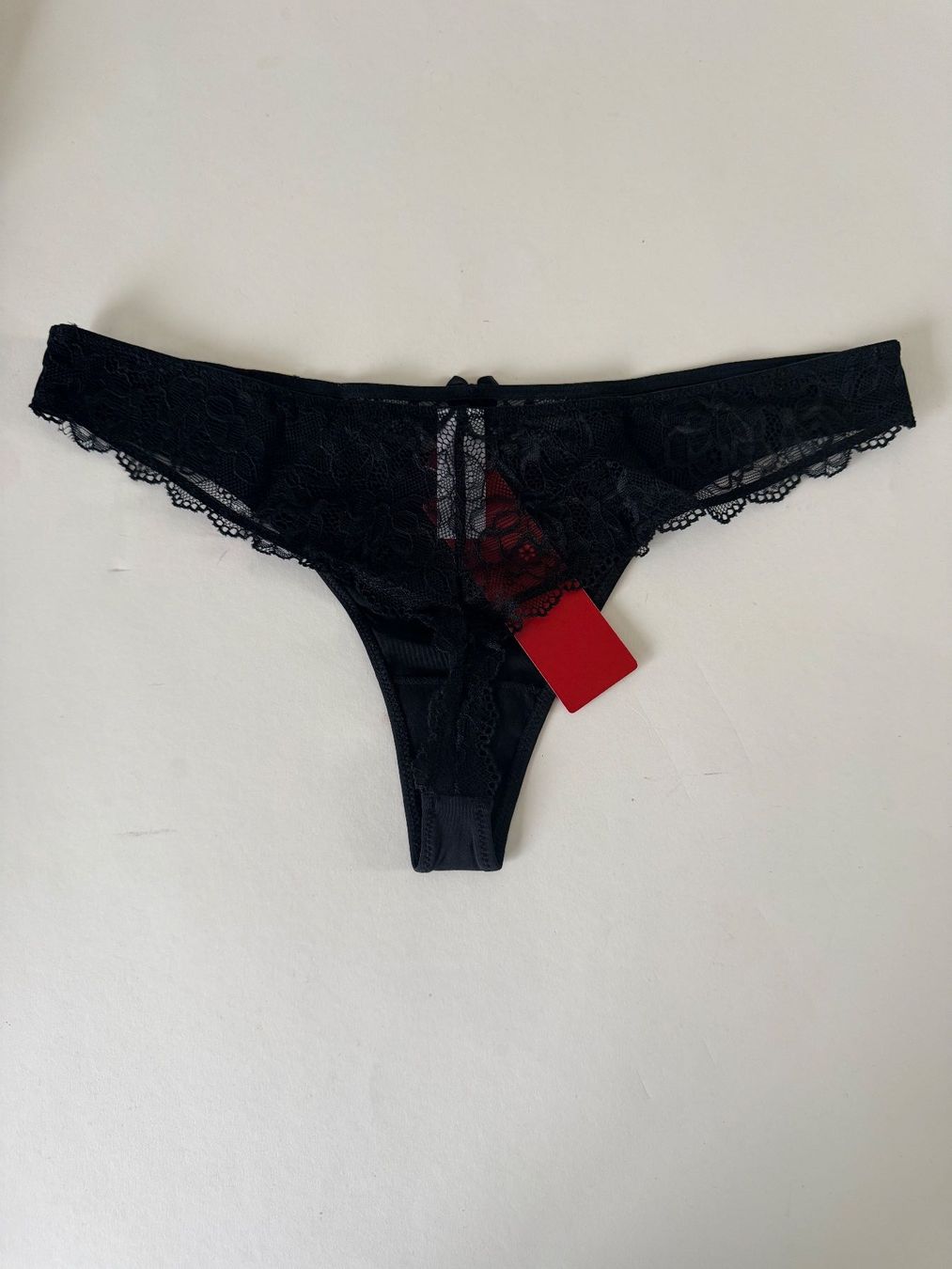 S.Oliver Altra biancheria intima: s.OLIVER, Spitzen-String, Grösse 40/42, Farbe Schwarz – Nuovo e nell'imballaggio originale da Rudolfstetten venduto da gst_g7xl 2