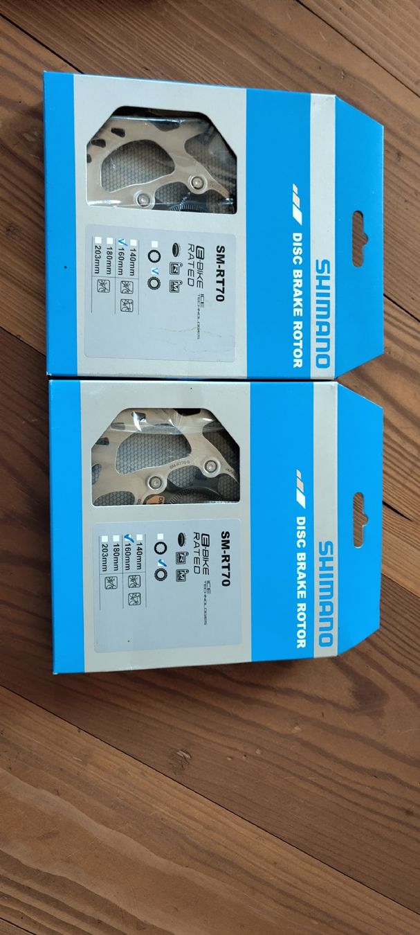 Shimano Ersatzteile: Velo Shimano Bremsscheiben, neu – Neu und originalverpackt aus Nuglar von bibabone