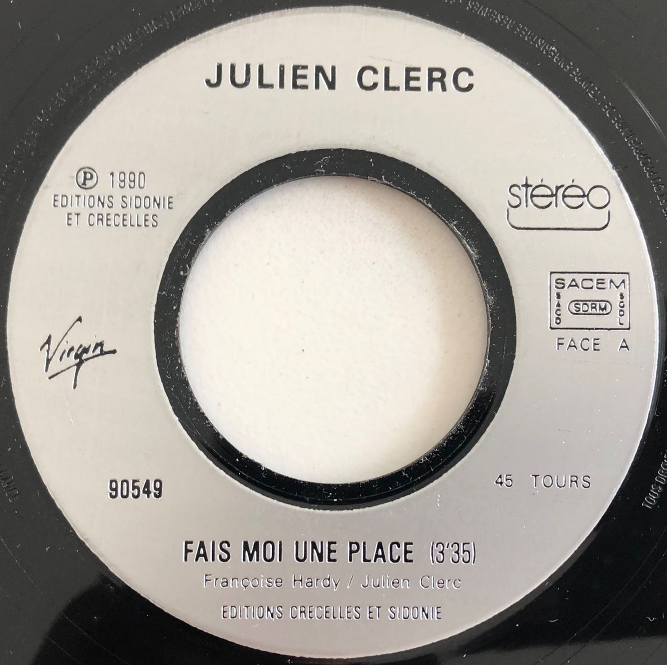 Vinyles: JULIEN CLERC - FAIS-MOI UNE PLACE – D'occasion à Poliez-Pittet par Newtown-Records 2