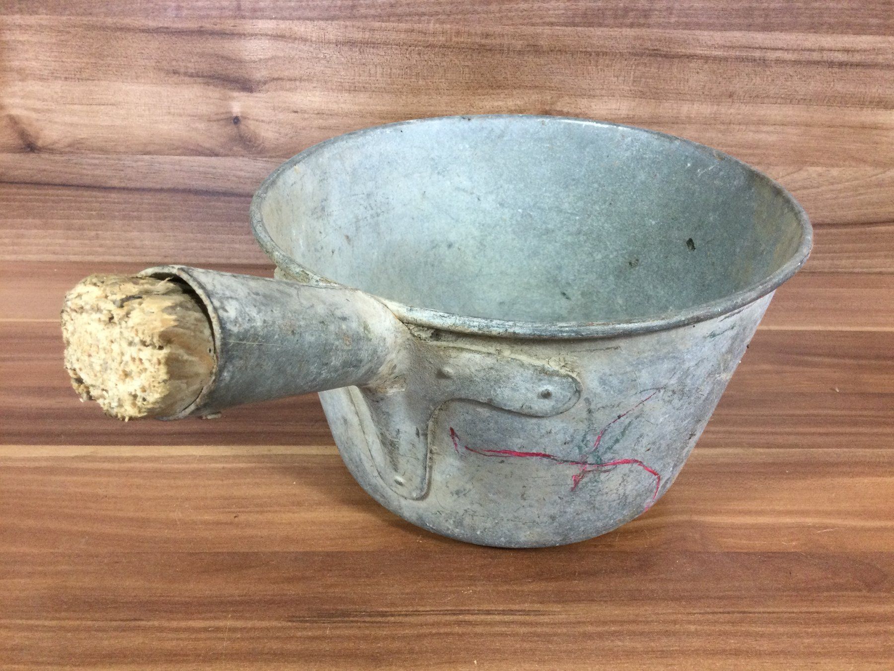 Attrezzi da lavoro: Alter Wasser oder Jauche Schöpfer ohne Holzgriff – Usato da Wangen SZ venduto da kuriosum12 3