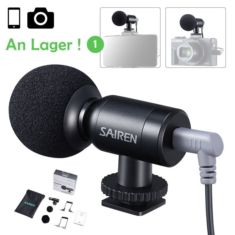Mikrofone: Sairen Nano Mic Mini TRS TRRS Mikrofon – Neu und originalverpackt aus Malans GR von BUYBEST-Schweiz