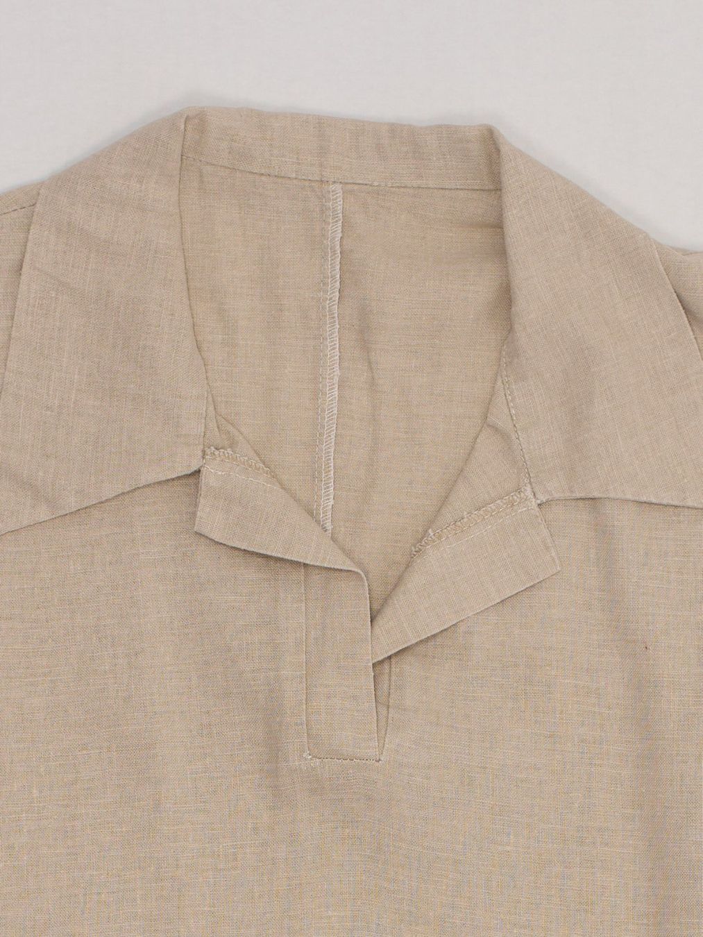 Blusen: Chemisier beige sans manches aspect lin - Taille S – Gebraucht aus Fribourg von re-fine 2
