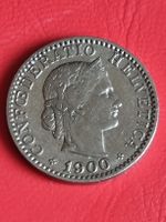 20 RAPPEN SCHWEIZ - JAHR 1900 - SEHR SELTEN - FÜR VZ.95.-