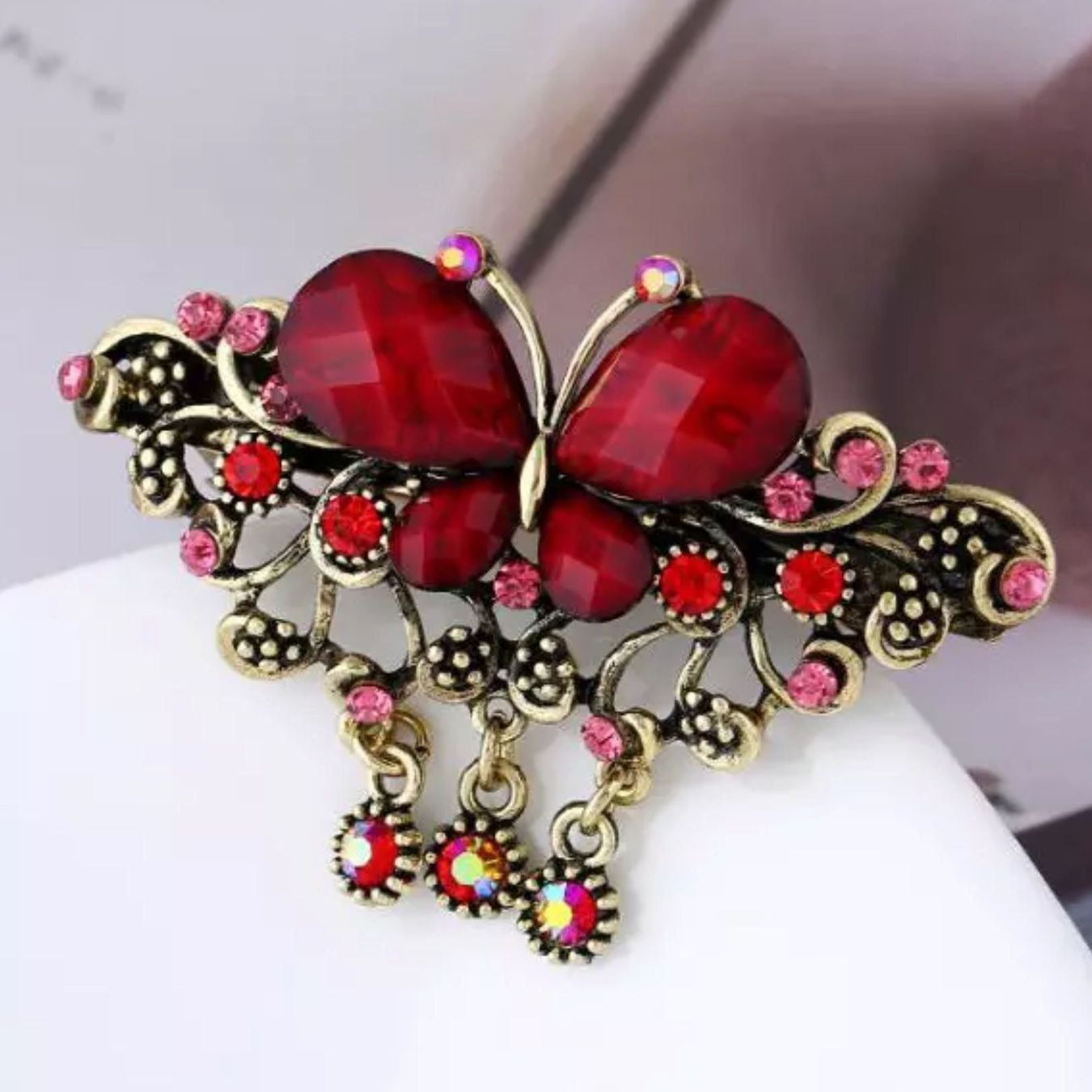 Accessoires pour cheveux: Red Butterfly :: Hairclip – Neuf (Voir description) à Horgen par missistore 1