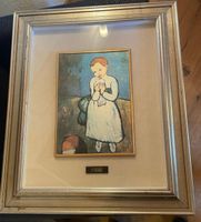 Pablo Picasso „Kind mit Taube“ – gerahmter Kunstdruck