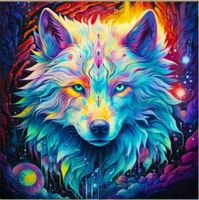 Diamant Painting Wolf 30x30cm