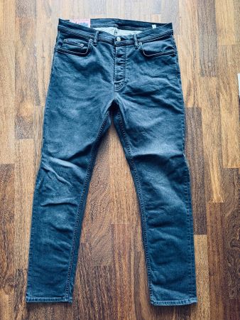 ACNE STUDIOS BLÅ KONST Jeans Schwarz/Grau Grösse 33/34