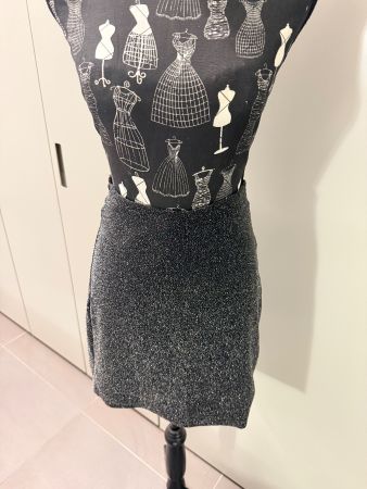 Hugo  Minirock, Glitzer, Gr. S/M Stretch festlich & schick!