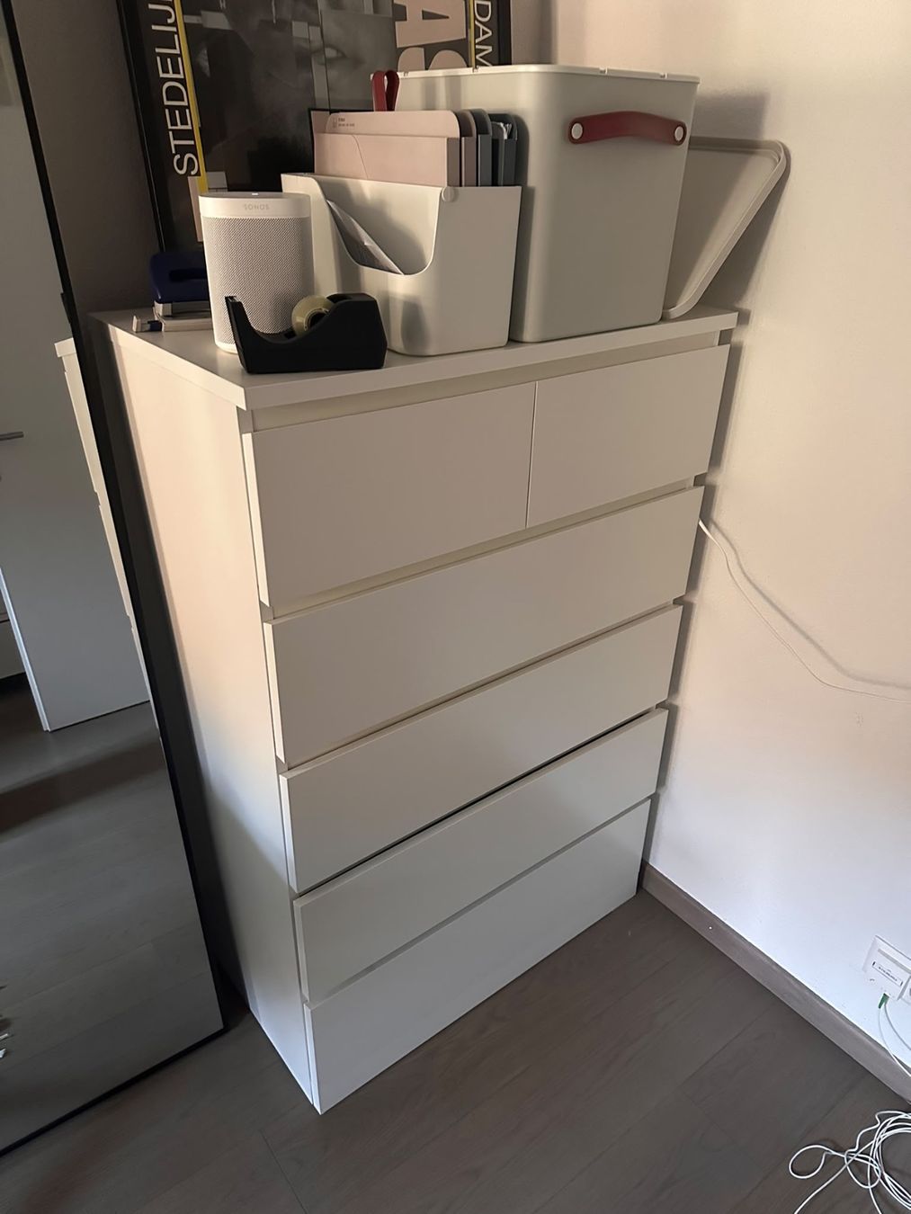 Ikea Cassettiere: IKEA MALM Kommode weiss mit 6 Schubladen – Usato da Zürich venduto da van_zq88