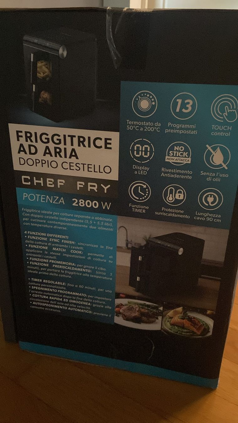 Backöfen: Friggitrice ad aria Made in Italy  – Neu und originalverpackt aus Pregassona von tec_gdd7 4