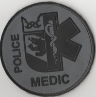 Patch POLICE BERN MEDIC mit Klett  PVC