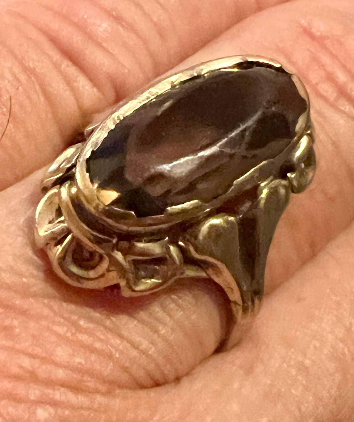 Anelli: Gold-Ring 8K mit Rauchquarz – Usato da Chur venduto da Penting1935 7