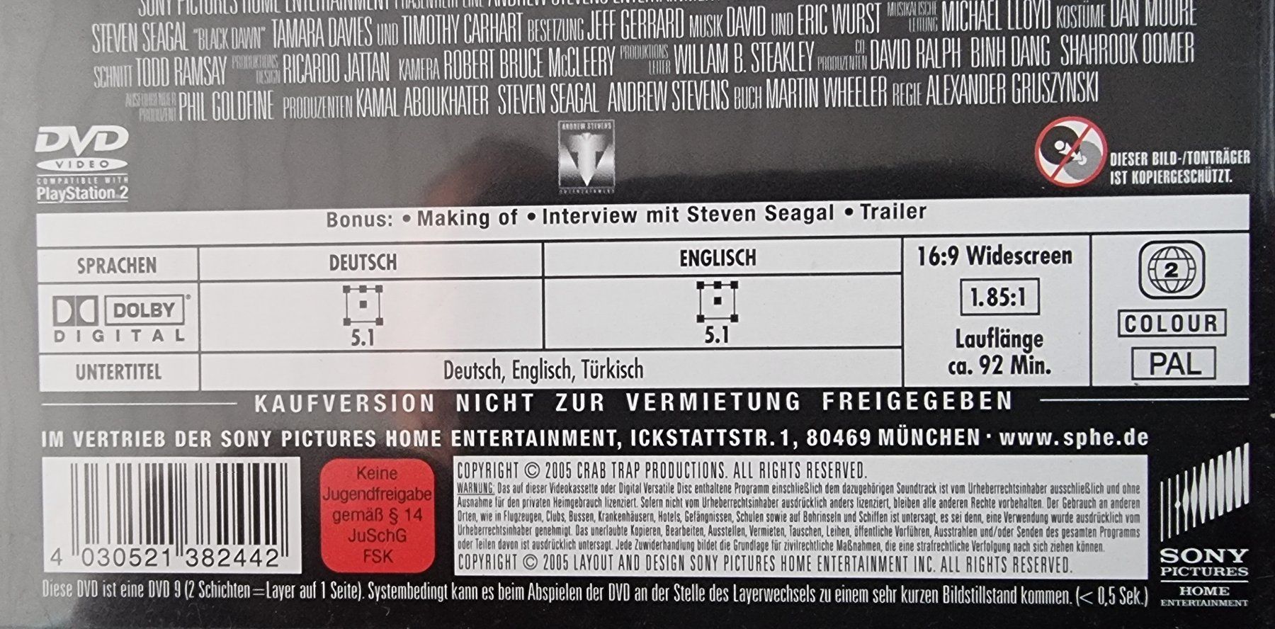 Tutti i DVDs: DVD The Foreigner Black Dawn – Usato da Oetwil am See venduto da fineli2 1