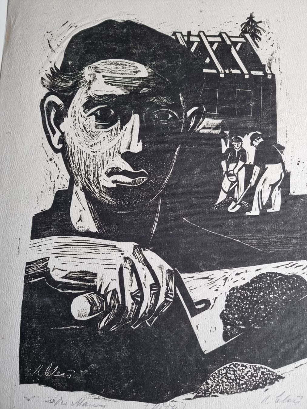 Xilografie: UGO CLEIS HOLZSCHNITT SIGNIERT – Usato da Gersau venduto da grafik-kunst 1