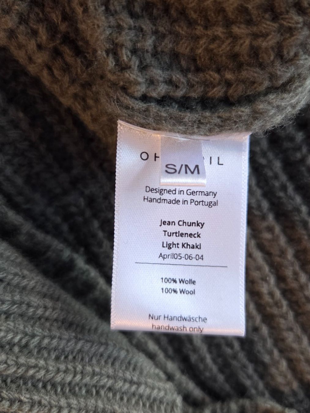 Maglioni & Felpe: Woll Pullover OH APRIL olive, S – Usato da Fislisbach venduto da Maieriisli25 4