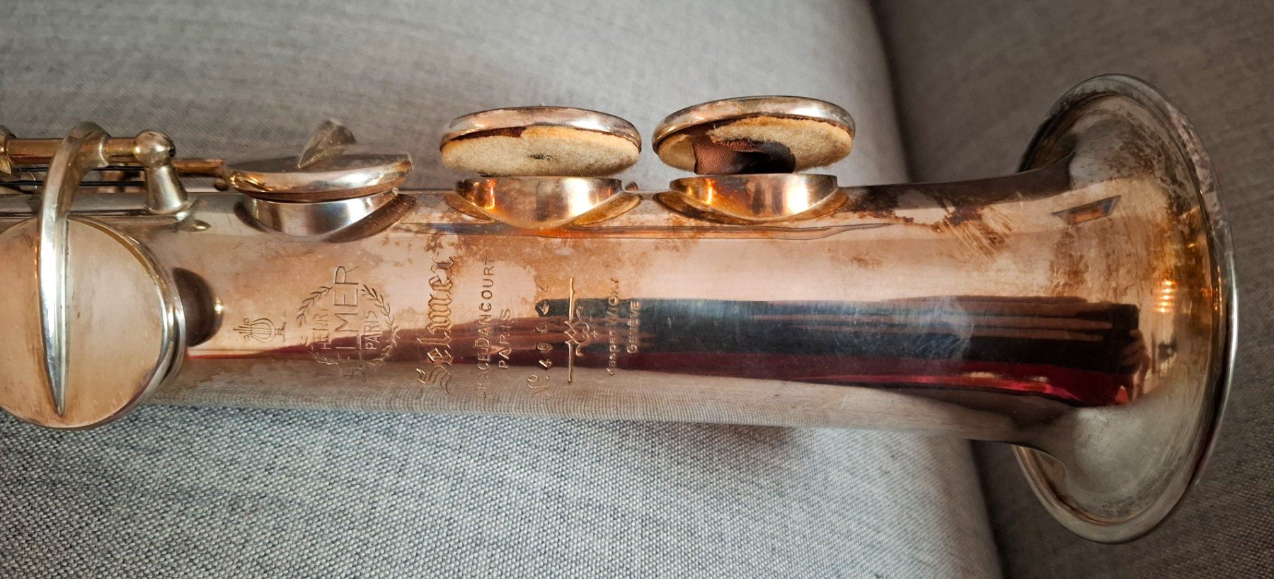 Selmer Strumenti musicali: Selmer Super Balanced Action Sopran Saxophon – Usato da La Sarraz venduto da classicworldcoins 3