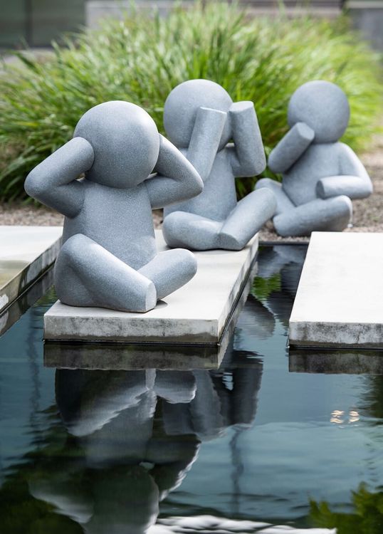 Sungmor Gartenvogel-Statue Aus Zement – Outdoor-Deko Für Terrasse, Garten Oder Innenraum