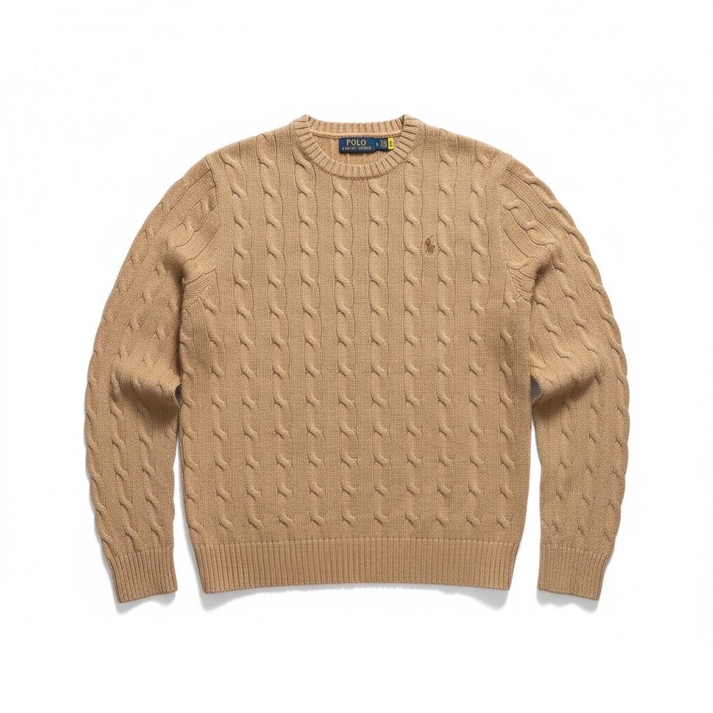 Ralph Lauren Pullover & Sweatshirts: Pull maille torsadée Polo Ralph Lauren Beige - L qr code #46 – Neu (gemäss Beschreibung) aus Hauterive NE von Leo_o