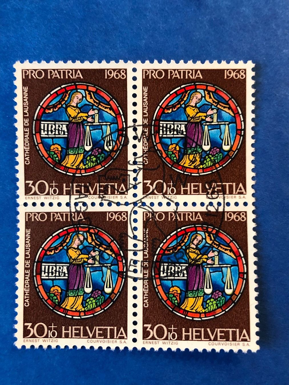 Tutti i francobolli: PP1968 - bloc 4 oblitérés - Zu B138-B141 – Usato da Bulle venduto da Claude1630 3