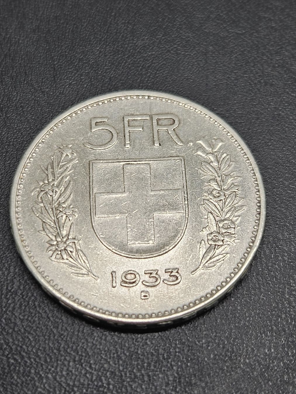 Tutti le monete: 5 Frank 1933 – Usato da Pfäffikon ZH venduto da Melibol 1