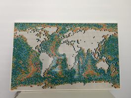 LEGO World Map Wandbild