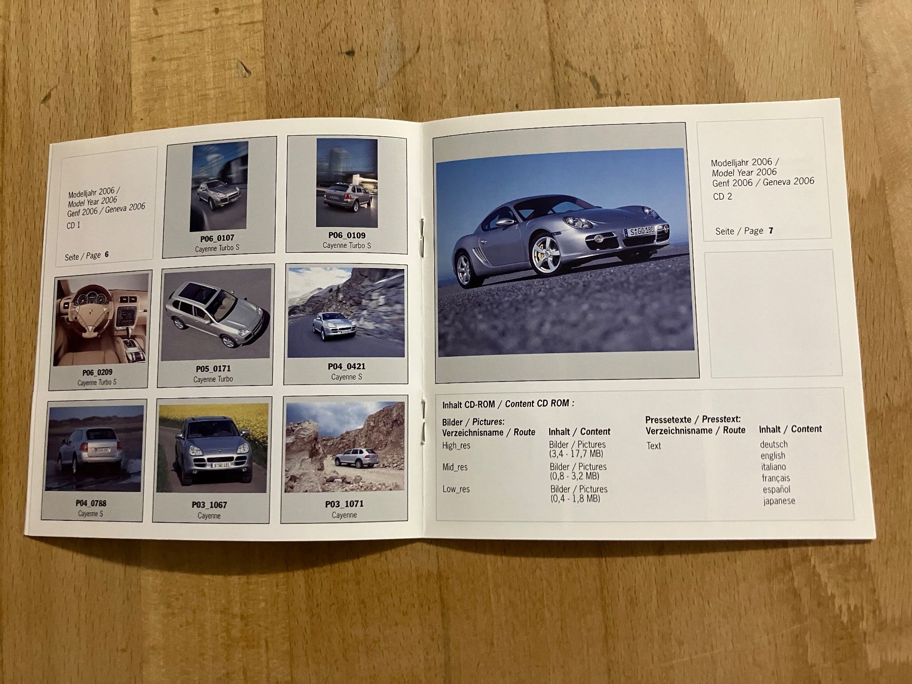 CD: CD + prospectus PRESSE-INFORMATION PORSCHE modèles 2006 – Nuovo (secondo la descrizione) da Cortaillod venduto da car_f6v6 6