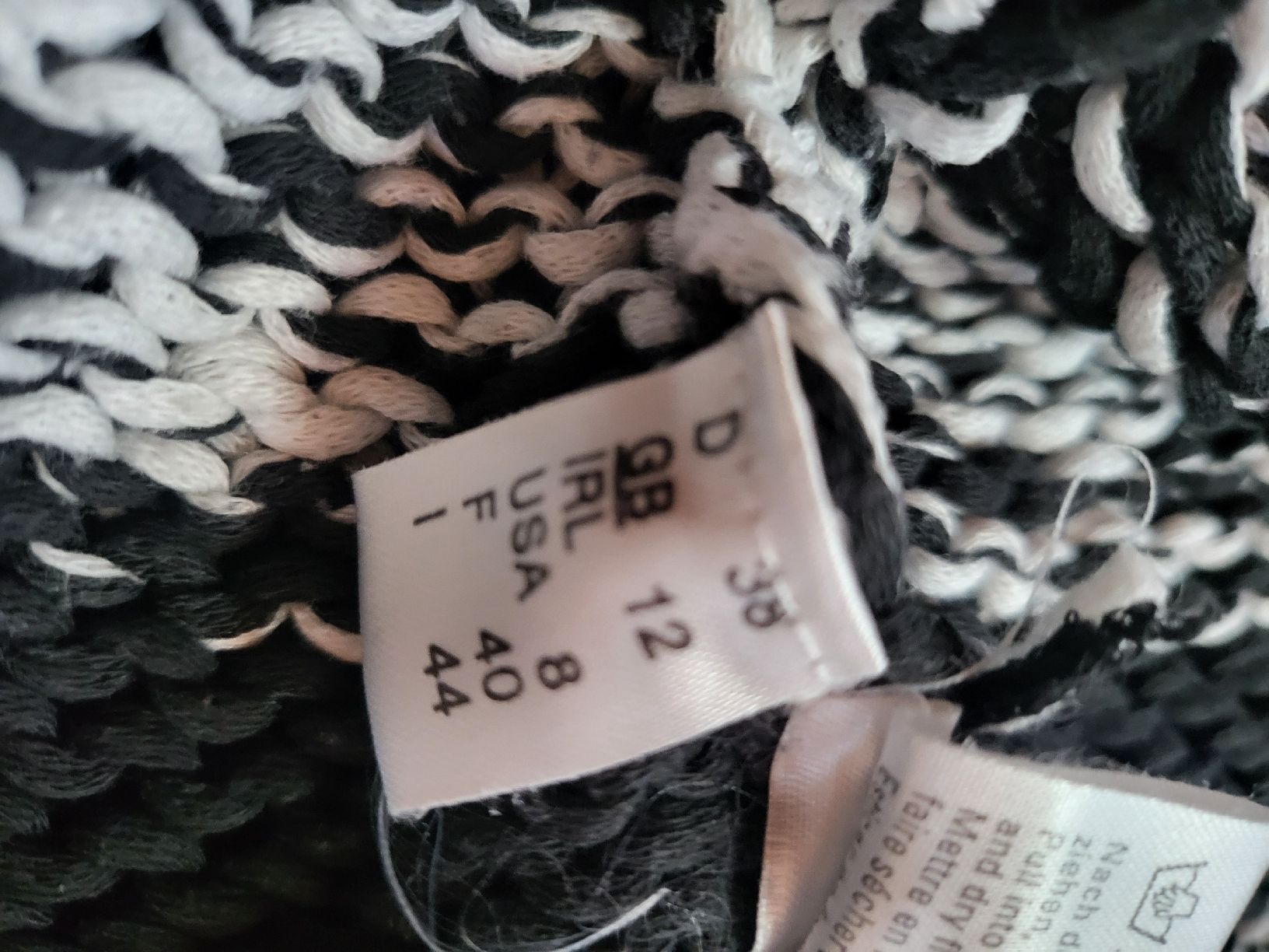Luisa Cerano Maglioni & Felpe: Pull Luisa Cerano rayé noir/blanc, taille 38, coton – Usato da Niedergösgen venduto da Eva2410 5