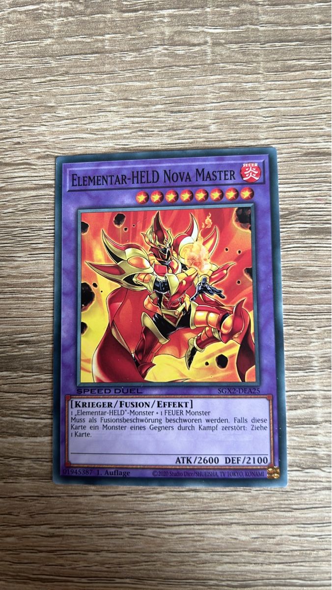 Yugioh Carte collezionabili: Yugioh Karte "Elementarheld Nova Master" -SGX2-DEA25 – Nuovo (secondo la descrizione) da Kaiseraugst venduto da Baum_12
