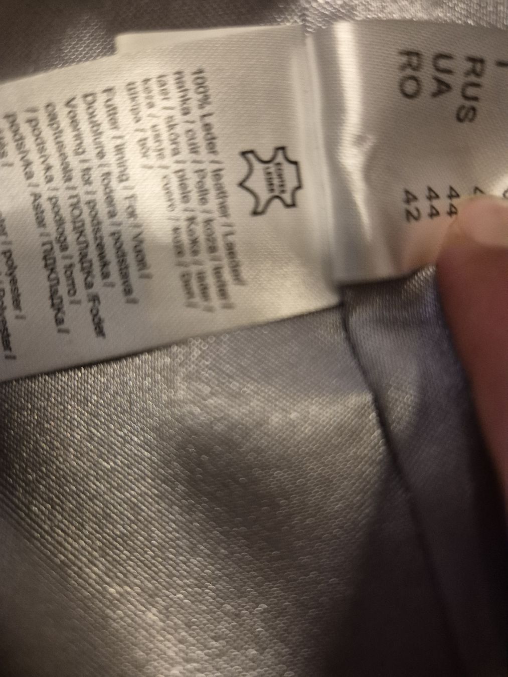 Jacken: Lederjacke silber,Grösse 36 – Gebraucht aus Villmergen von MONCHHICHI 3
