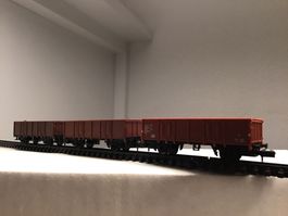 3XOFFENE GÜTERWAGEN SPUR N