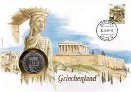 MÜNZBRIEF GRIECHENLAND - ERHALT SIEHE SCAN