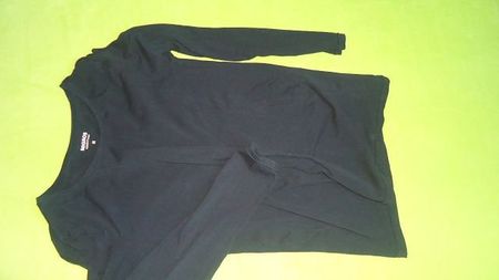 Damen Umstands- Langarmshirt, Schwarz, Gr. M - Basic