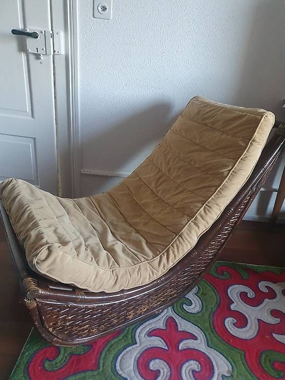 Sedie a sdraio: Vintage rattan liege – Usato da Olten venduto da stritten 2