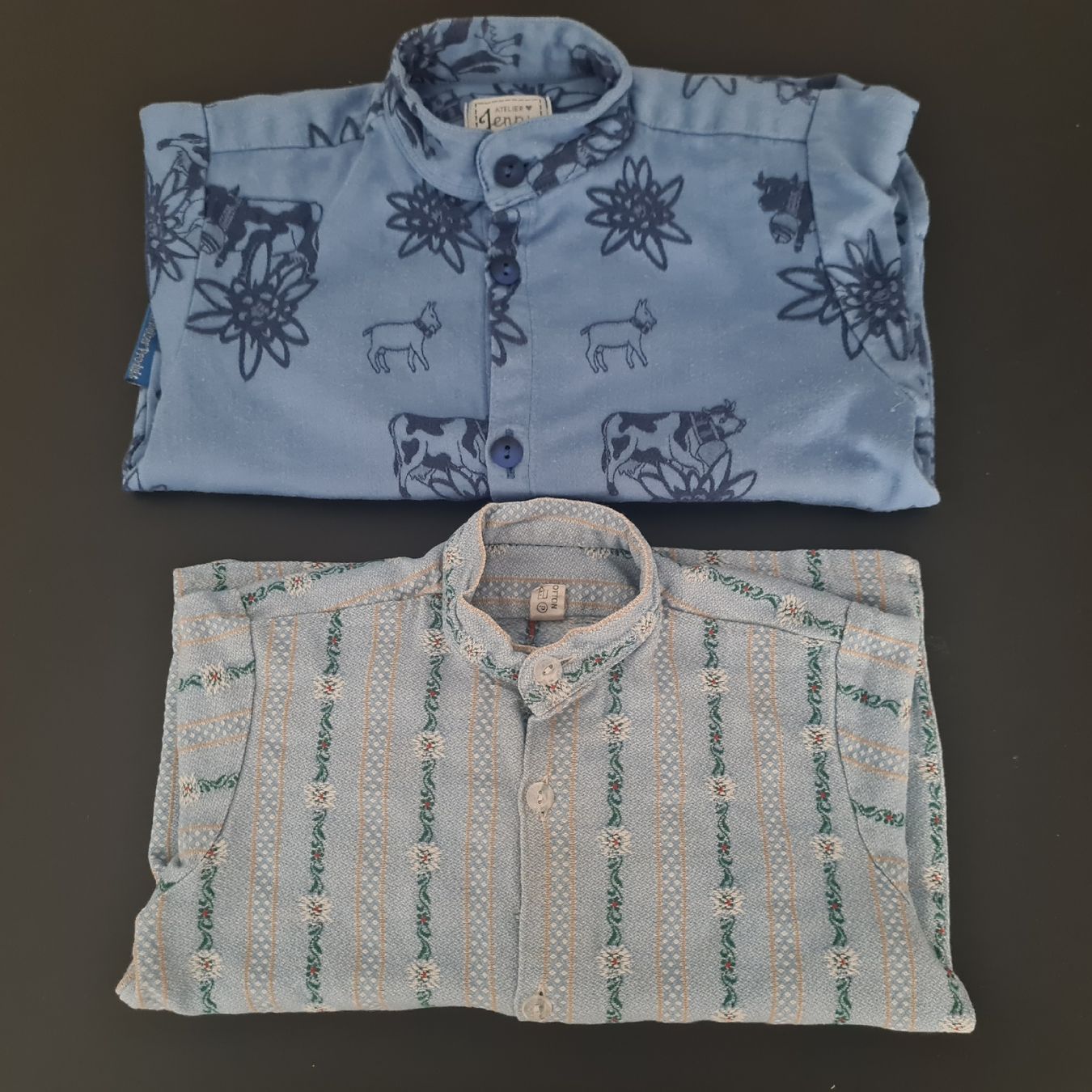 Lotti & Set di vestiti: 2 Edelweiß Hemden Gr. 92 – Usato da Steinen venduto da turbogeiss99