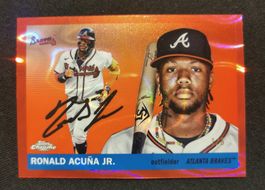 2025 Braves Ronald Acuna Jr Topps Chrome Platinum Red 1/5