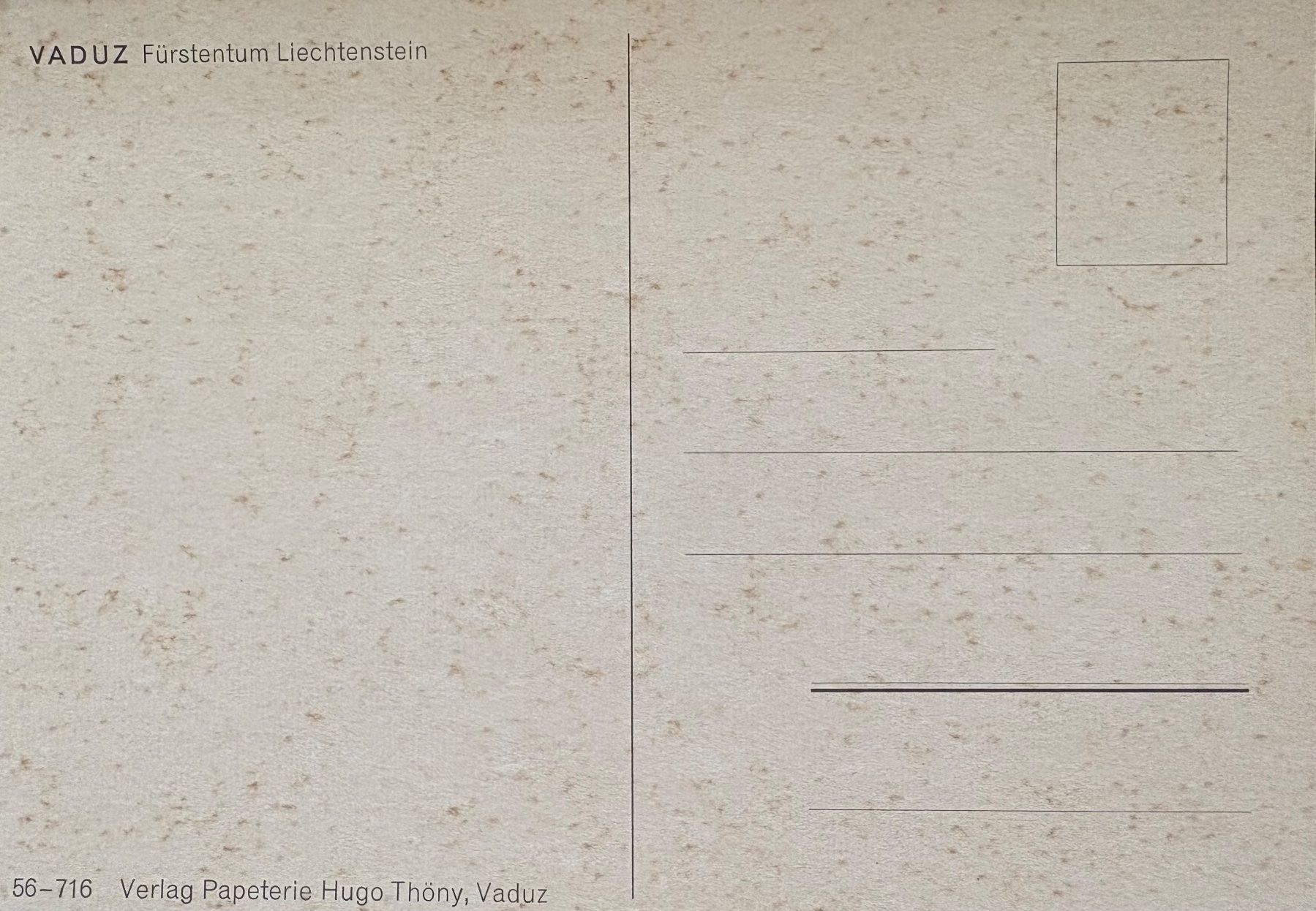 Cartoline postali: Postkarte Liechtenstein – Nuovo (secondo la descrizione) da Schaan venduto da Hrberger 1
