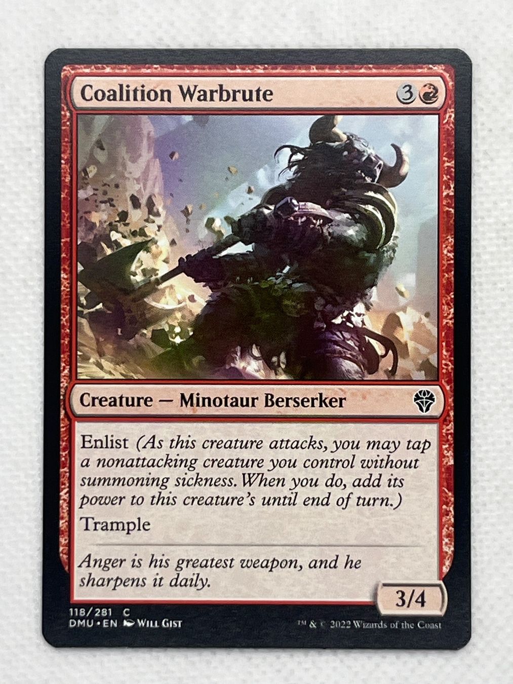 Magic The Gathering Sammelbilder & Trading cards: MTG Coalition Warbrute DMU 118 Englisch Common – Gebraucht aus Hinterkappelen von Kim1992