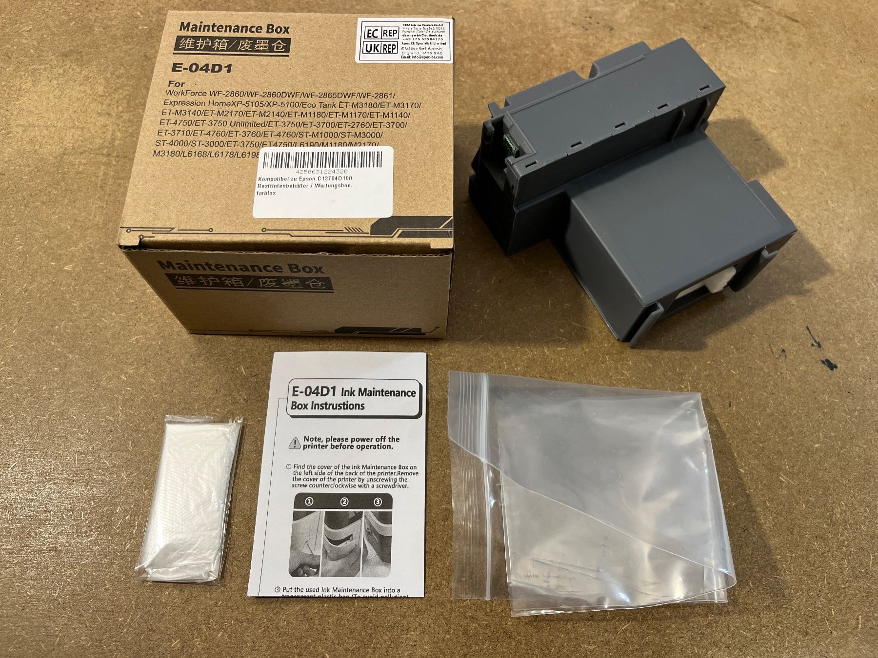Stampanti: Drucker Maintenance Box – Nuovo e nell'imballaggio originale da Zürich venduto da Fausto04