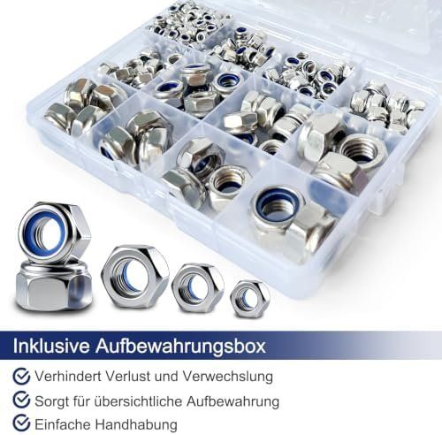 Quincaillerie: 252 Stück Sortiment an Sicherungsmuttern – Neuf avec emballage d'origine à Hundwil par Stallone5 3