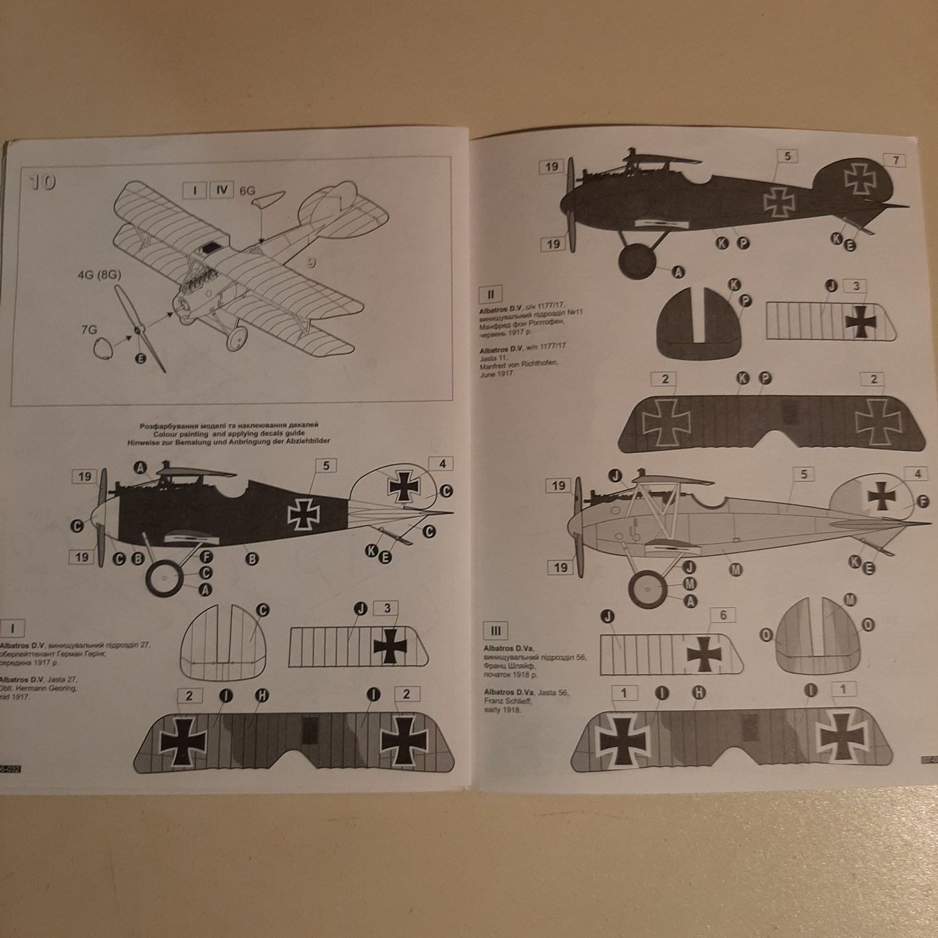 Kits de montage: 3078 ... Albatros D. V/Va ... Roden Ro 032 – D'occasion à Bonstetten par Benibanny59 2