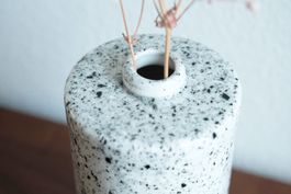 Vase mit Trockenblumen