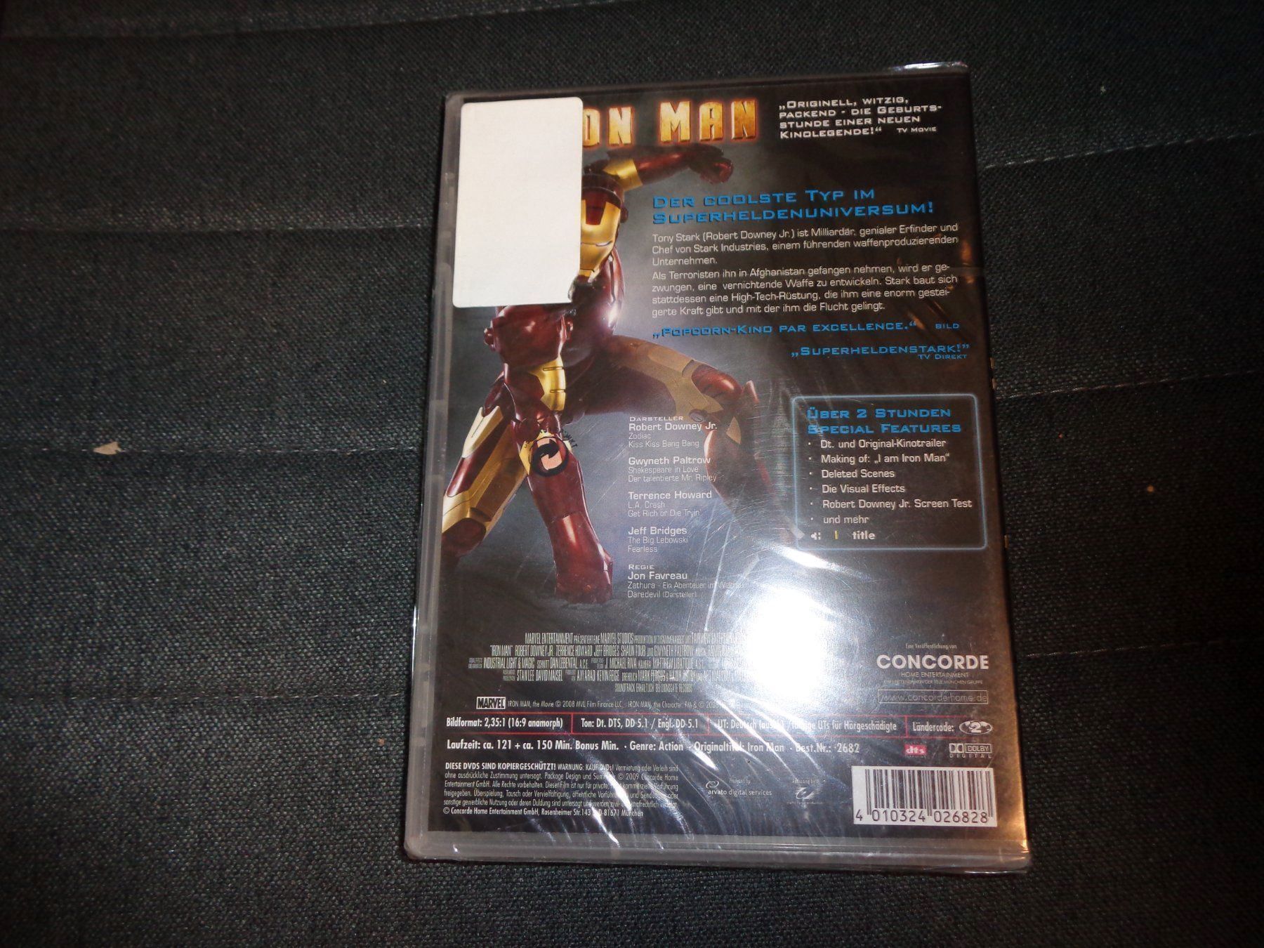 Tutti i DVDs: Iron Man DVD NEU – Nuovo e nell'imballaggio originale da Olten venduto da Disc-Verkauf 1