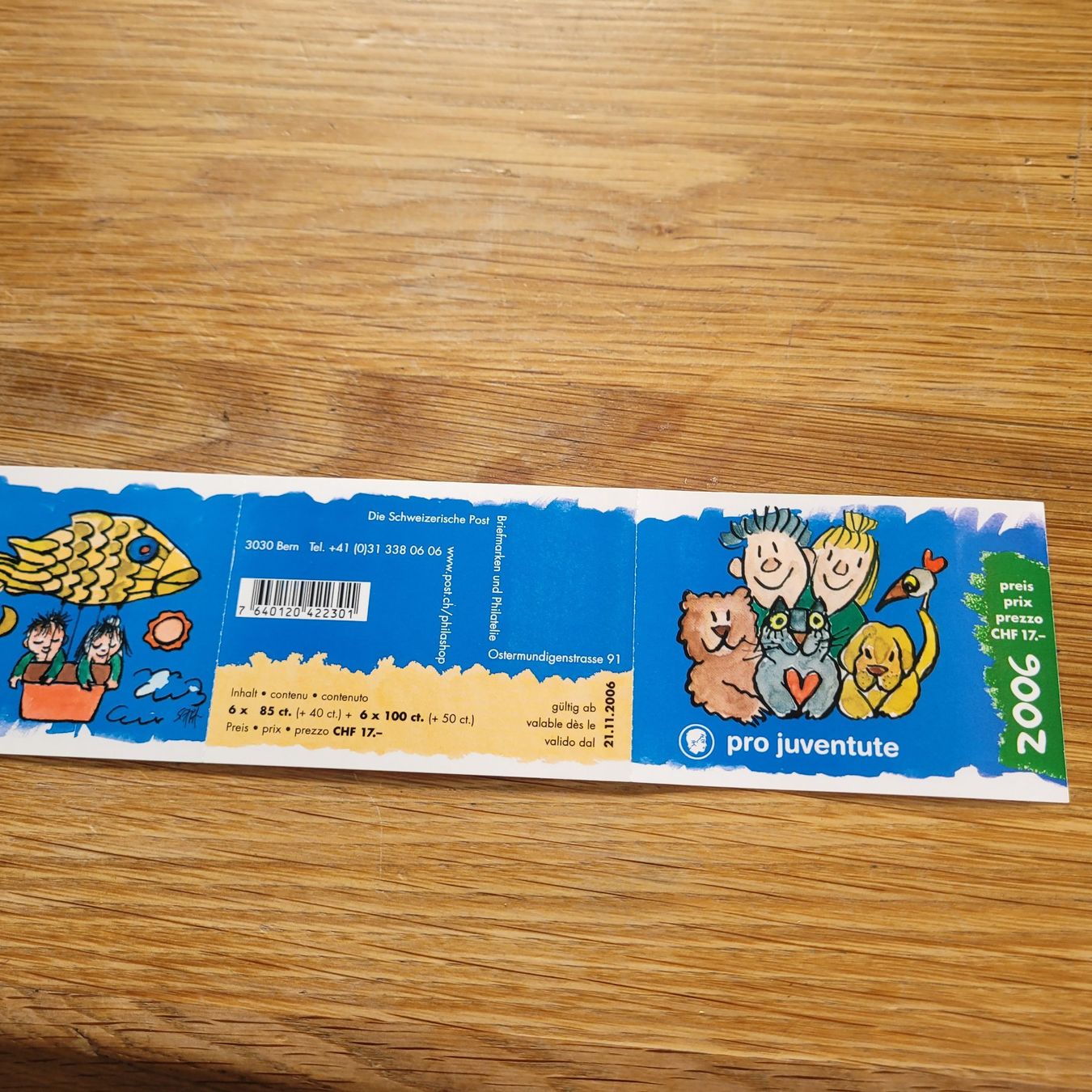 Tutti i francobolli: Carnet De Timbre /  Markenheftchen  Pro Juventute 2006 – Usato da Biel/Bienne venduto da Destockweb 1