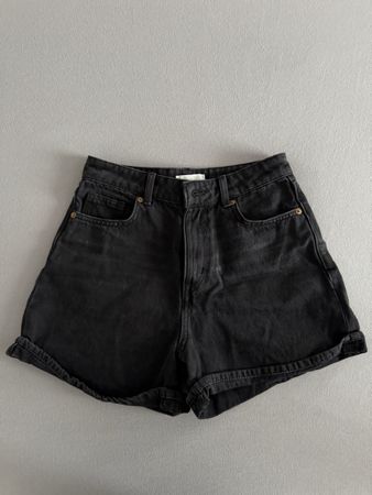 BLACK JEANS-SHORTS🎱