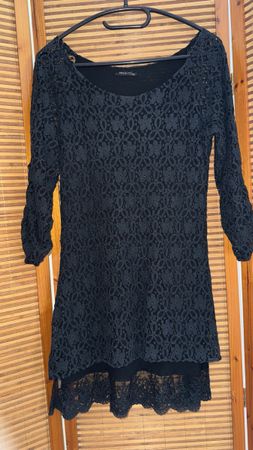 Schönes schwarzes Mèchkleid, M/L