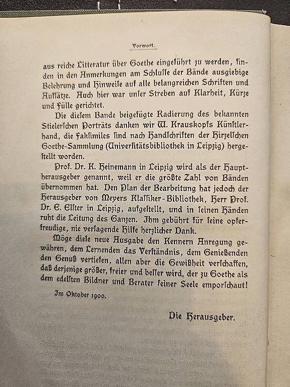 Libri: Goethes Werke - 1900 - Antiquität – Usato da Greifensee venduto da Arkon616 1
