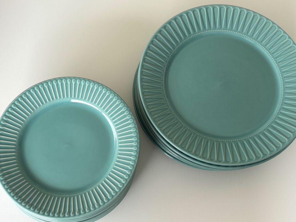 Ikea Strimmig Geschirr in Türkis, Ideal für den Sommer! (Gebraucht) in Wallbach für CHF 40 – nur Abholung auf Ricardo kaufen