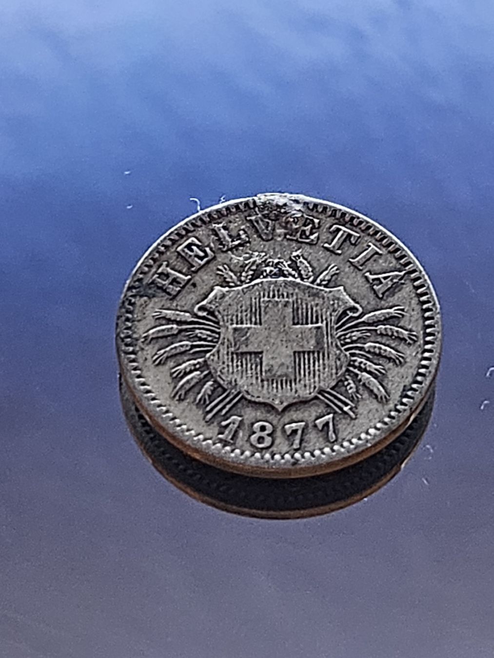 Tutti le monete: 5 Rappen 1877 – Usato da Pfäffikon ZH venduto da Melibol